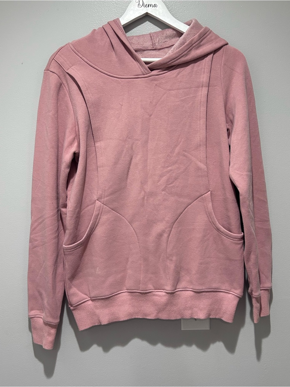 Latched Mama Dusty Pink Hooded Nursing Sweater